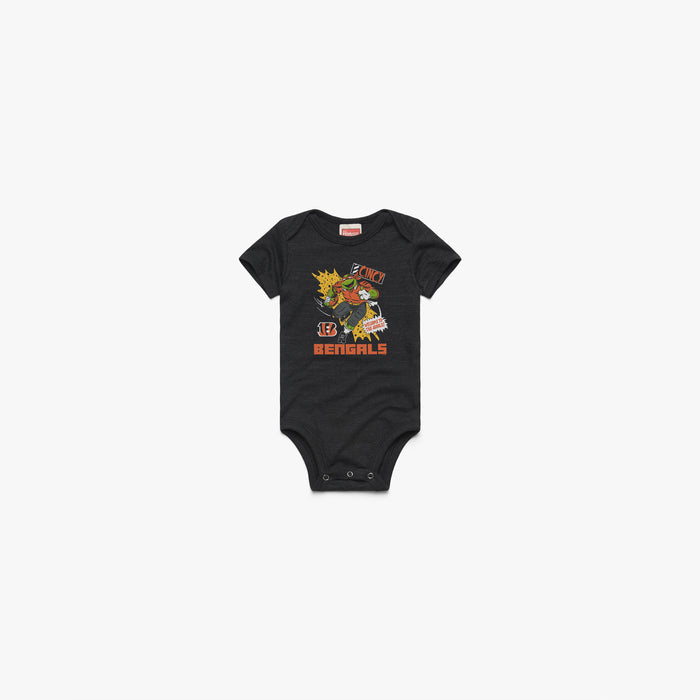 TMNT Michelangelo x Cincinnati Bengals Baby One Piece