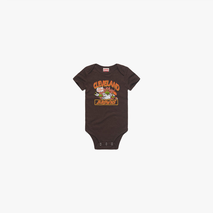 TMNT Michelangelo x Cleveland Browns Baby One Piece