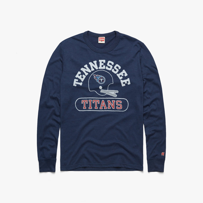 Tennessee Titans Throwback Helmet Long Sleeve Tee