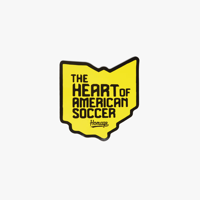 The Heart of American Soccer Sticker