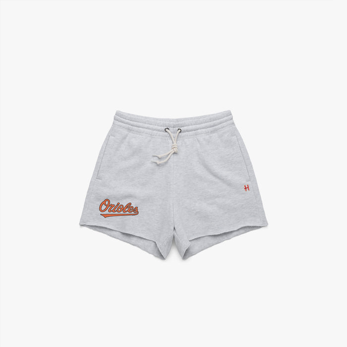 Women's Baltimore Orioles Jersey Logo '04 Sweat Shorts