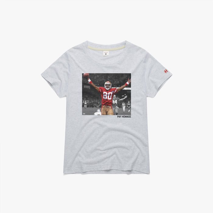 Women's Jerry Rice Pay Homage