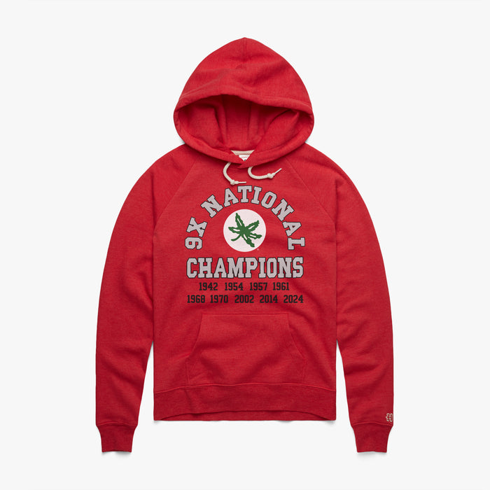 Women's Ohio State 9X National Champions Hoodie