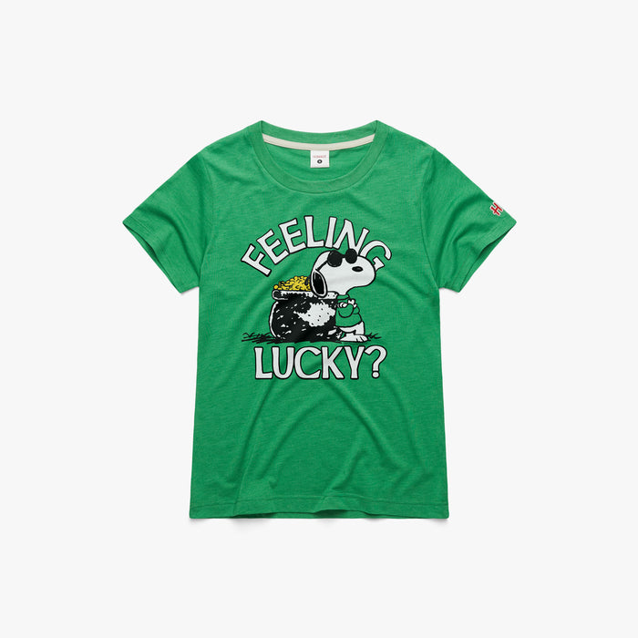 Women's Peanuts Snoopy Feeling Lucky