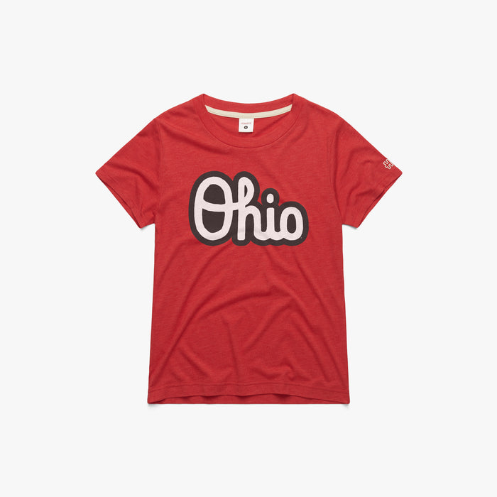 Women's Script Ohio Outline