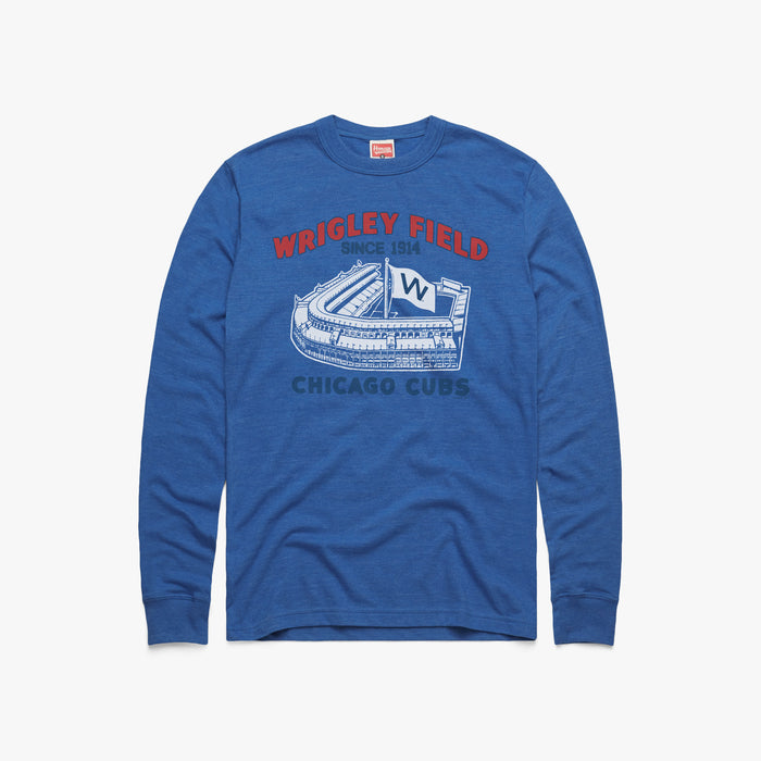 Wrigley Field Chicago Cubs Long Sleeve Tee