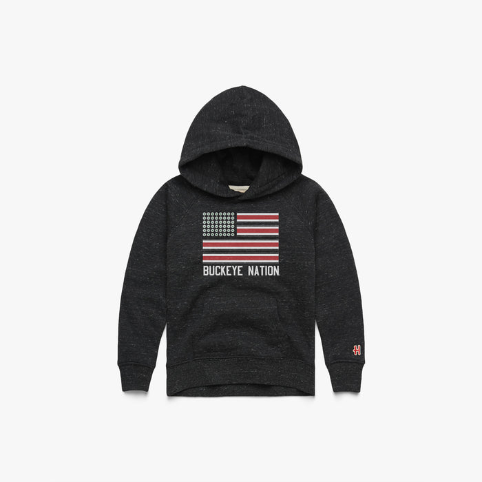 Youth Buckeye Nation Flag Hoodie