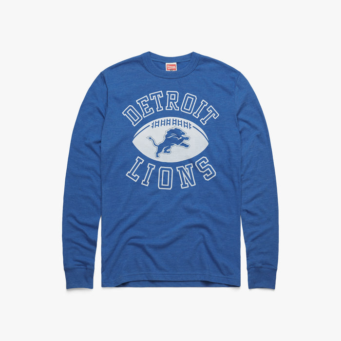 Detroit Lions Pigskin Long Sleeve Tee