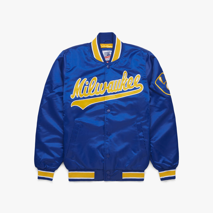 HOMAGE X Starter Brewers Satin Jacket