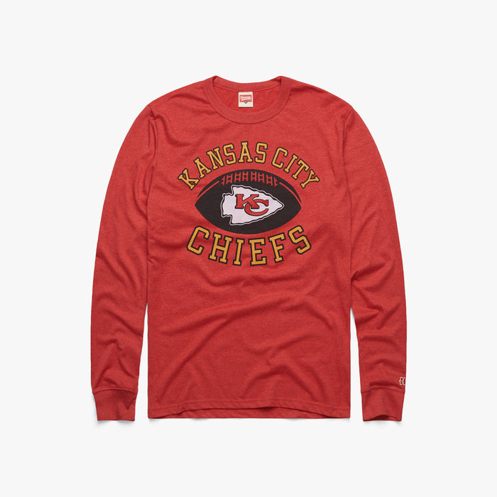 Kansas City Chiefs Pigskin Long Sleeve Tee