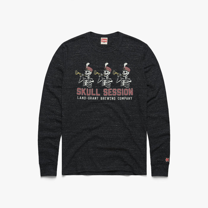 Land-Grant Skull Session Long Sleeve Tee