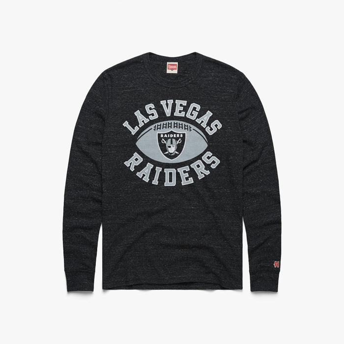 Las Vegas Raiders Pigskin Long Sleeve Tee