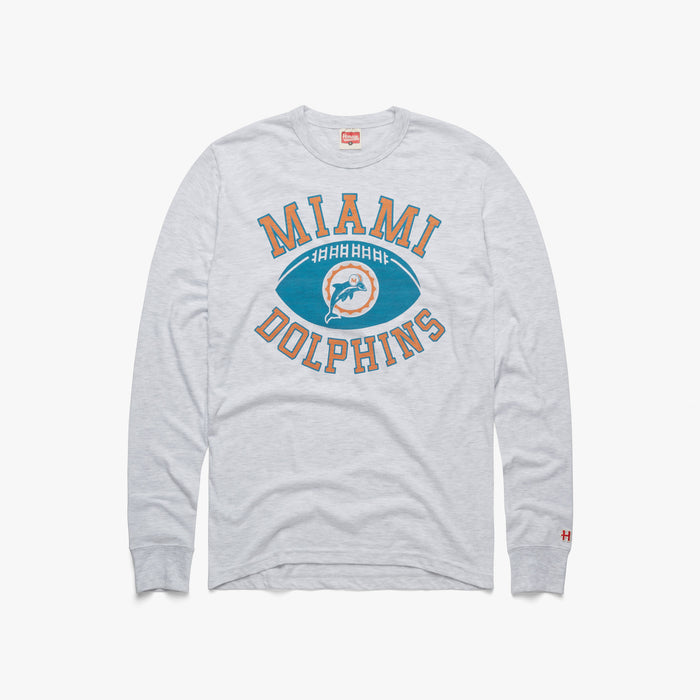 Miami Dolphins Pigskin Long Sleeve Tee