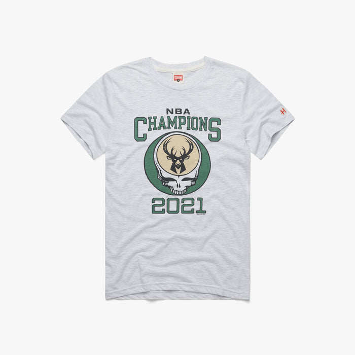 NBA x Grateful Dead 2021 Champs Bucks