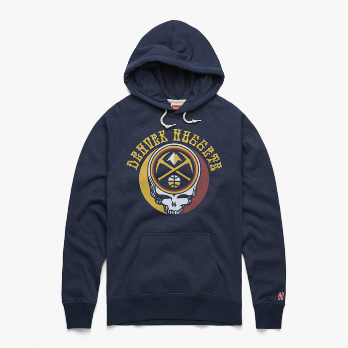 NBA x Grateful Dead x Nuggets Skull Hoodie