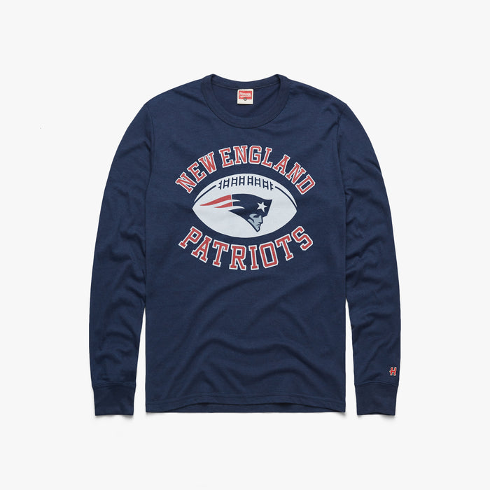 New England Patriots Pigskin Long Sleeve Tee