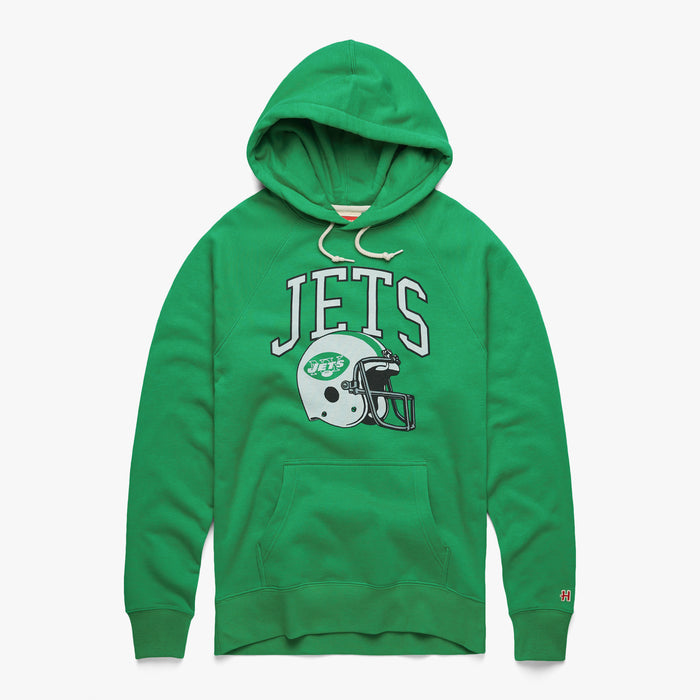 New York Jets Helmet Retro Hoodie