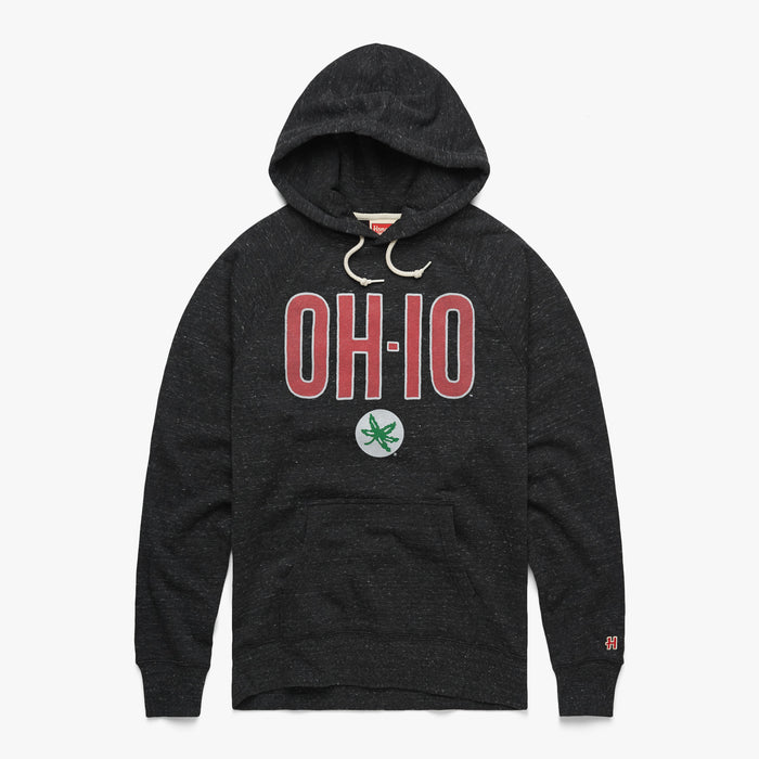 OH-IO Buckeye Leaf Hoodie