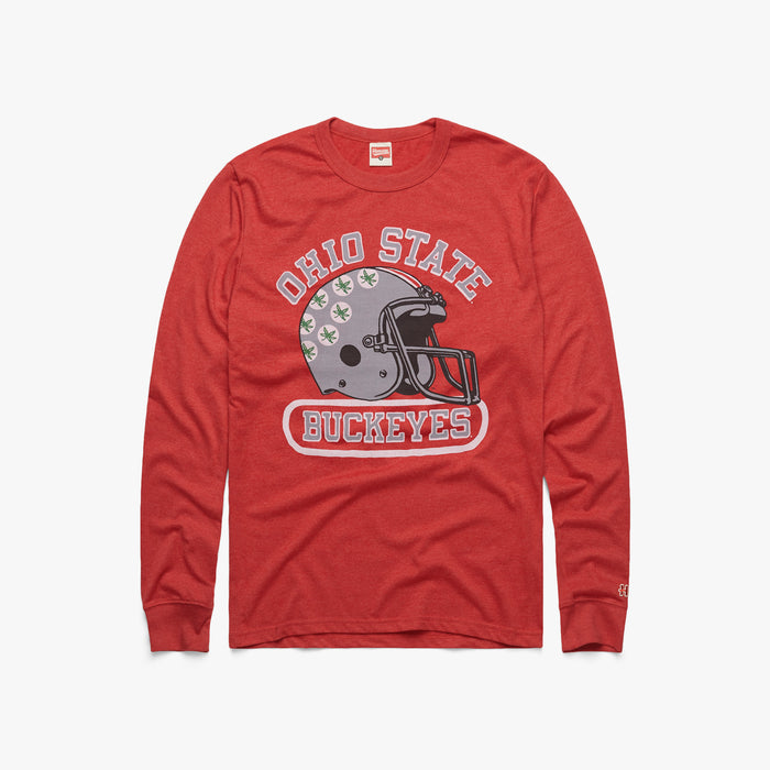 Ohio State Buckeyes Helmet Long Sleeve Tee