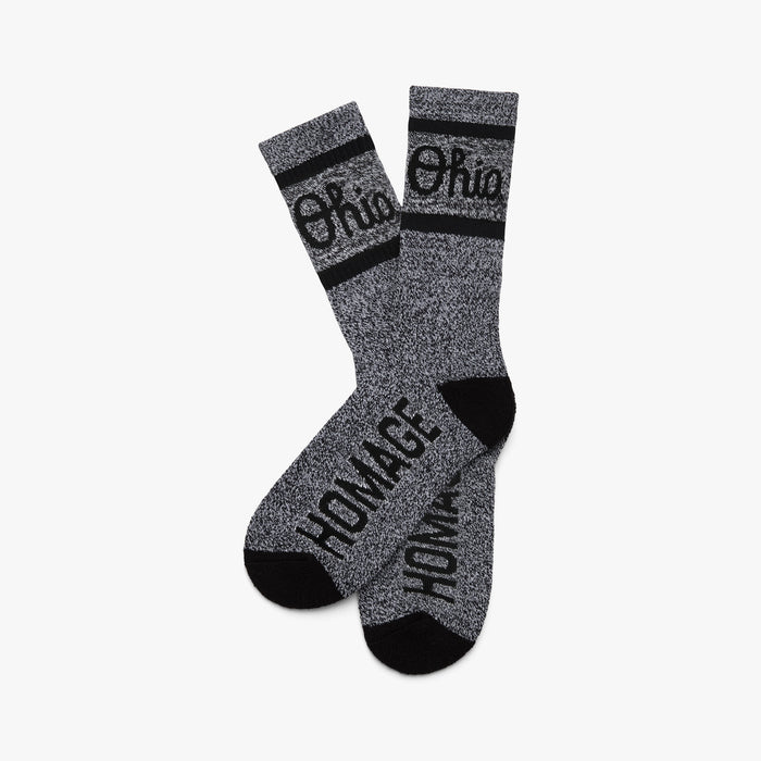 Script Ohio Athletic Socks