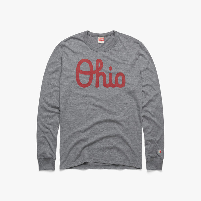 Script Ohio Long Sleeve Tee