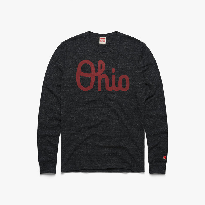 Script Ohio Long Sleeve Tee