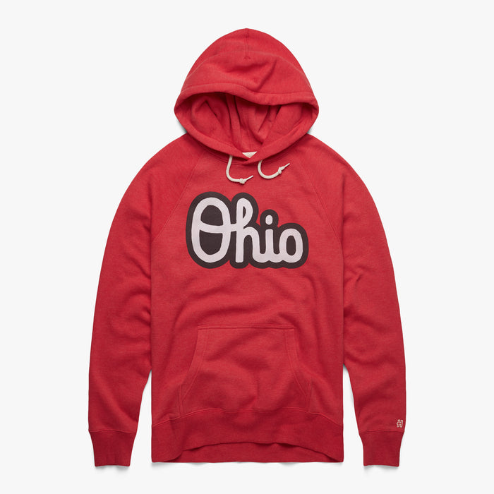 Script Ohio Outline Hoodie