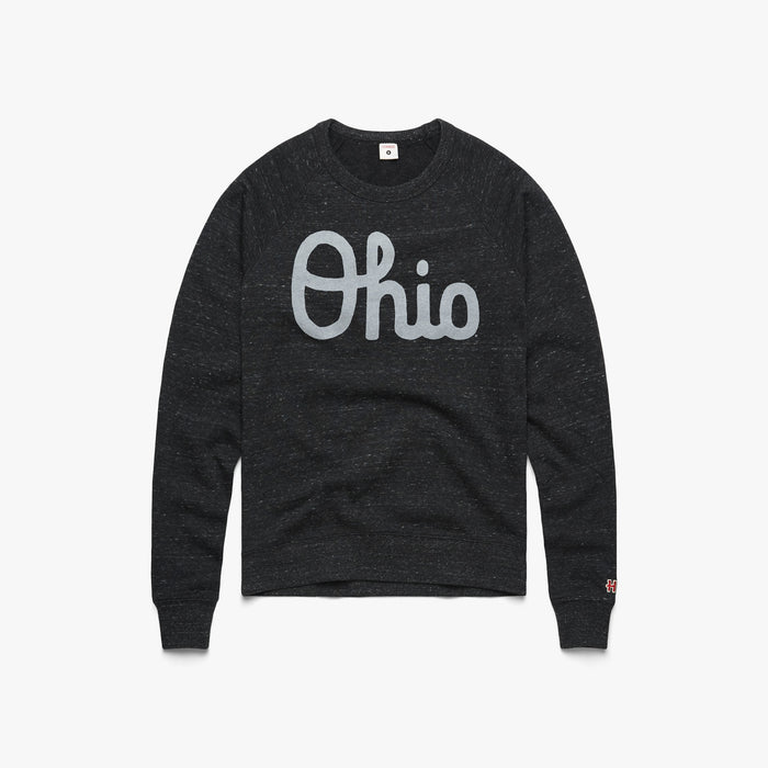 Women's Script Ohio Crewneck